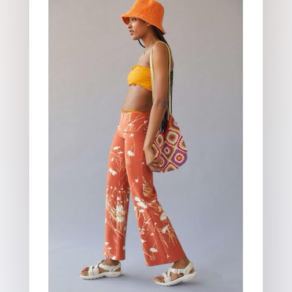 Urban Outfitters Dalila Wide-Leg Palazzo Floral Pant
